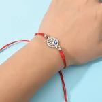 armband geflochten rot 2