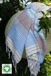 hamamtuch / badetuch aus bio baumwolle, bio fouta waves aus sud kollektion handtuch 100 x 200