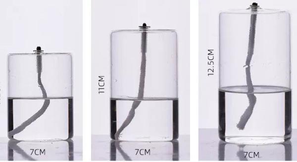 moderne Öllampe zylinder aus geblasenem glas