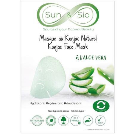 Natürliche Konjac Gesichtsmaske angereichert mit Aloe Vera