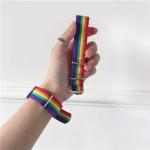 regenbogen armband glücksarmband / uhrenarmband freundschaftsarmband / pride